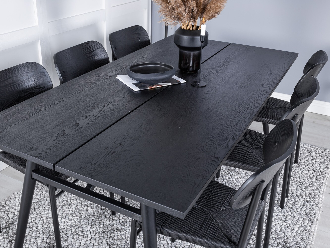 Jedilniški komplet Dallas 1785 (Črna)