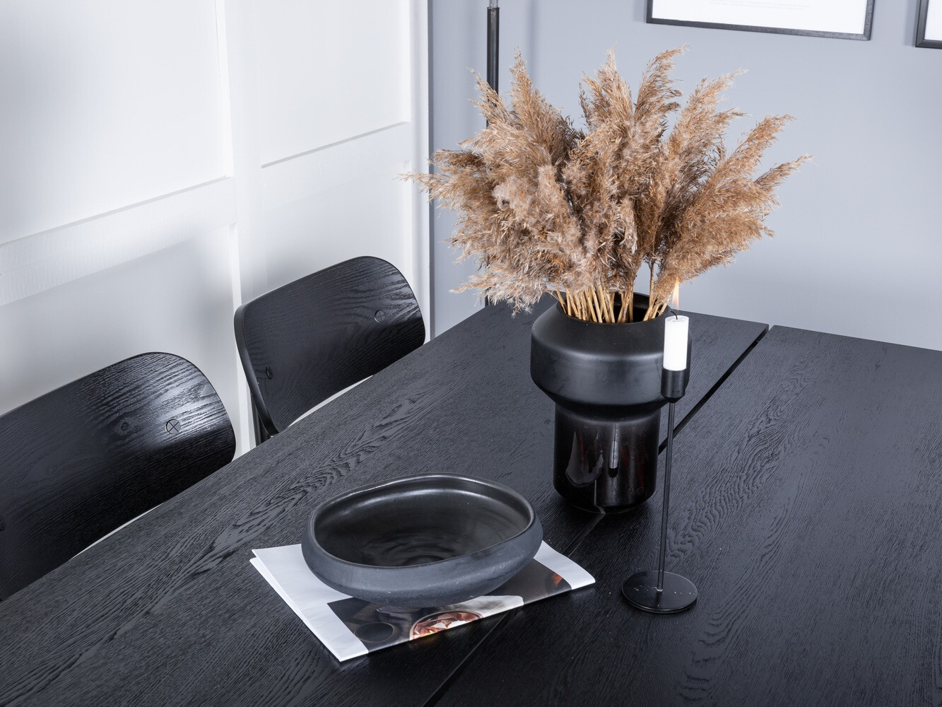 Jedilniški komplet Dallas 1785 (Črna)