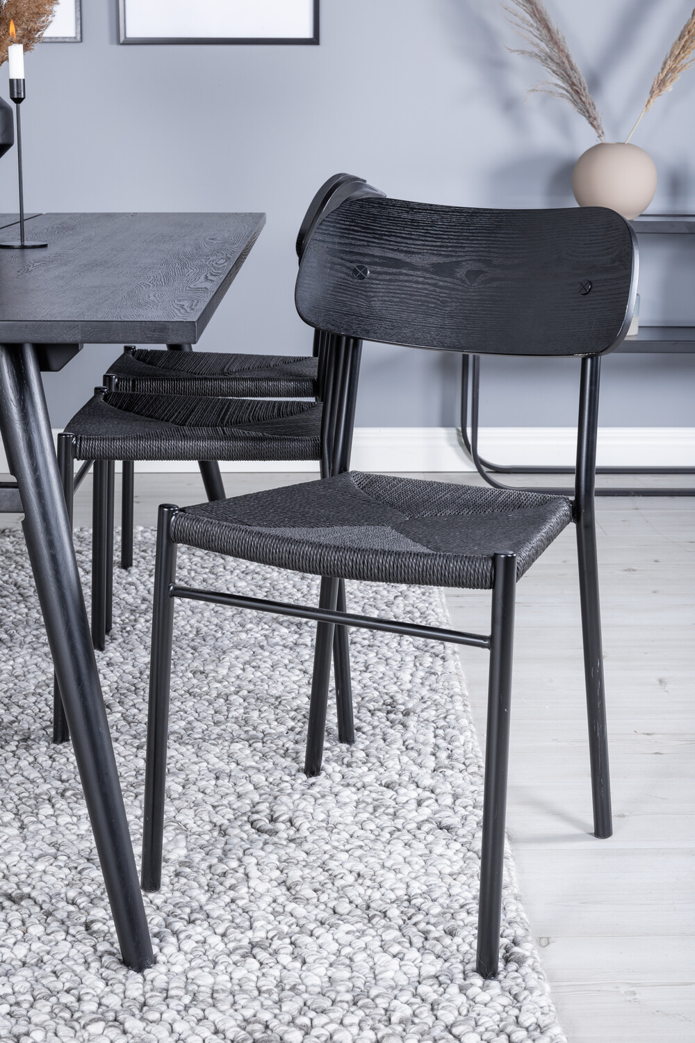 Jedilniški komplet Dallas 1785 (Črna)