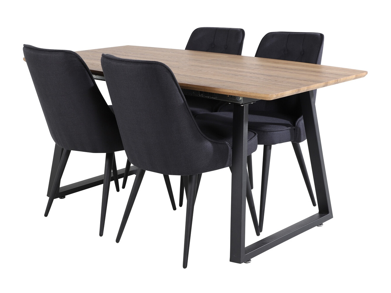 Jedilniški komplet Dallas 332 (Črna)