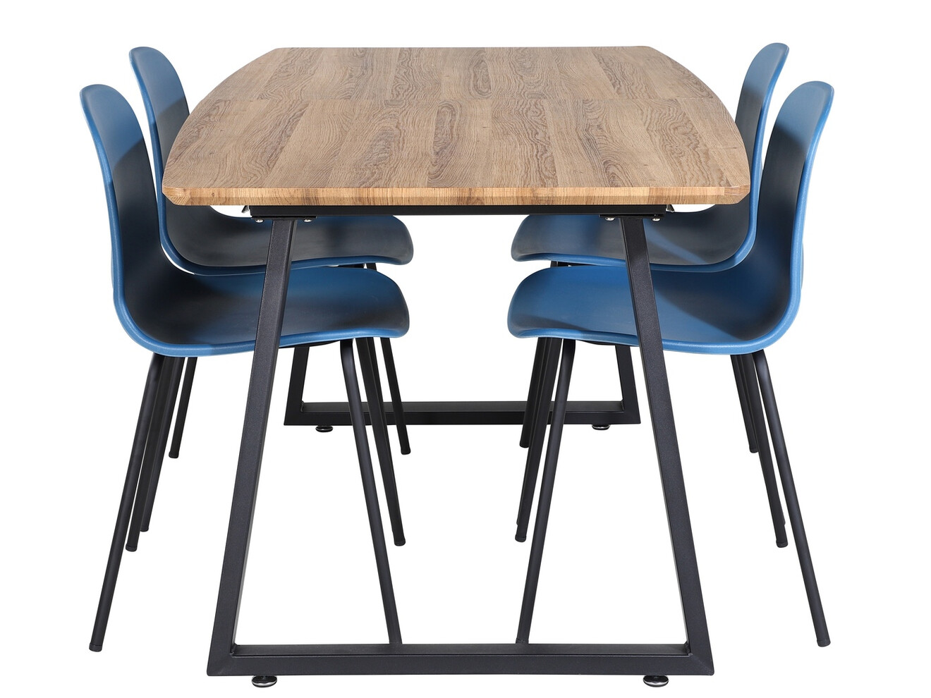 Jedilniški komplet Dallas 333 (Modra + Črna)