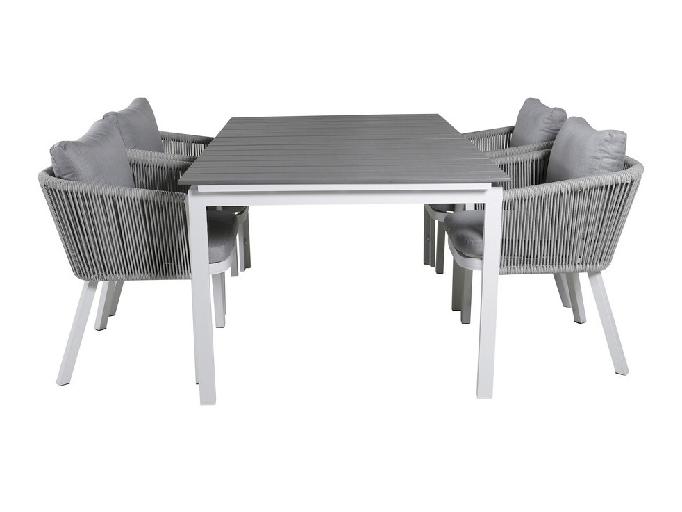 Vrtna miza Dallas 665 (Siva + Bela)