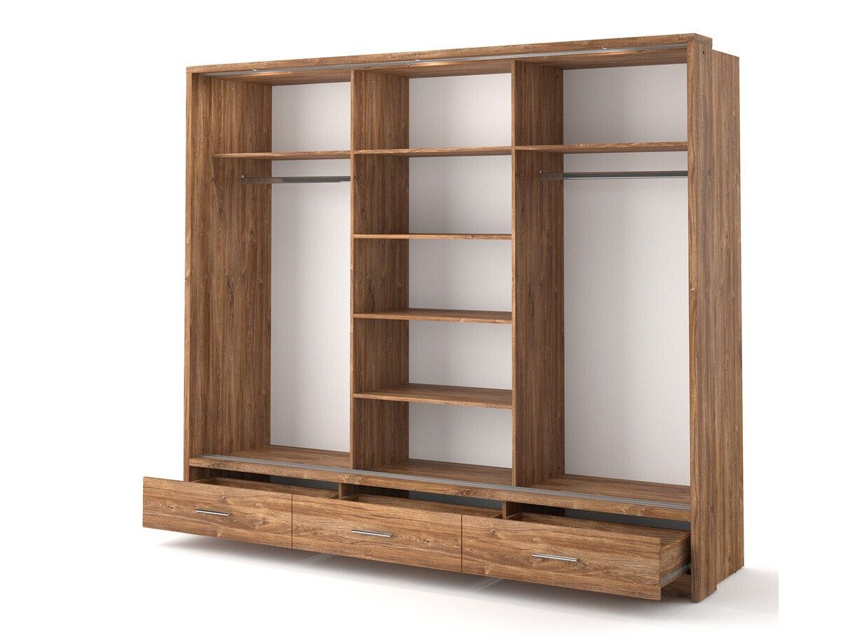 Garderobna omara Fresno 100 (Stirling hrast)