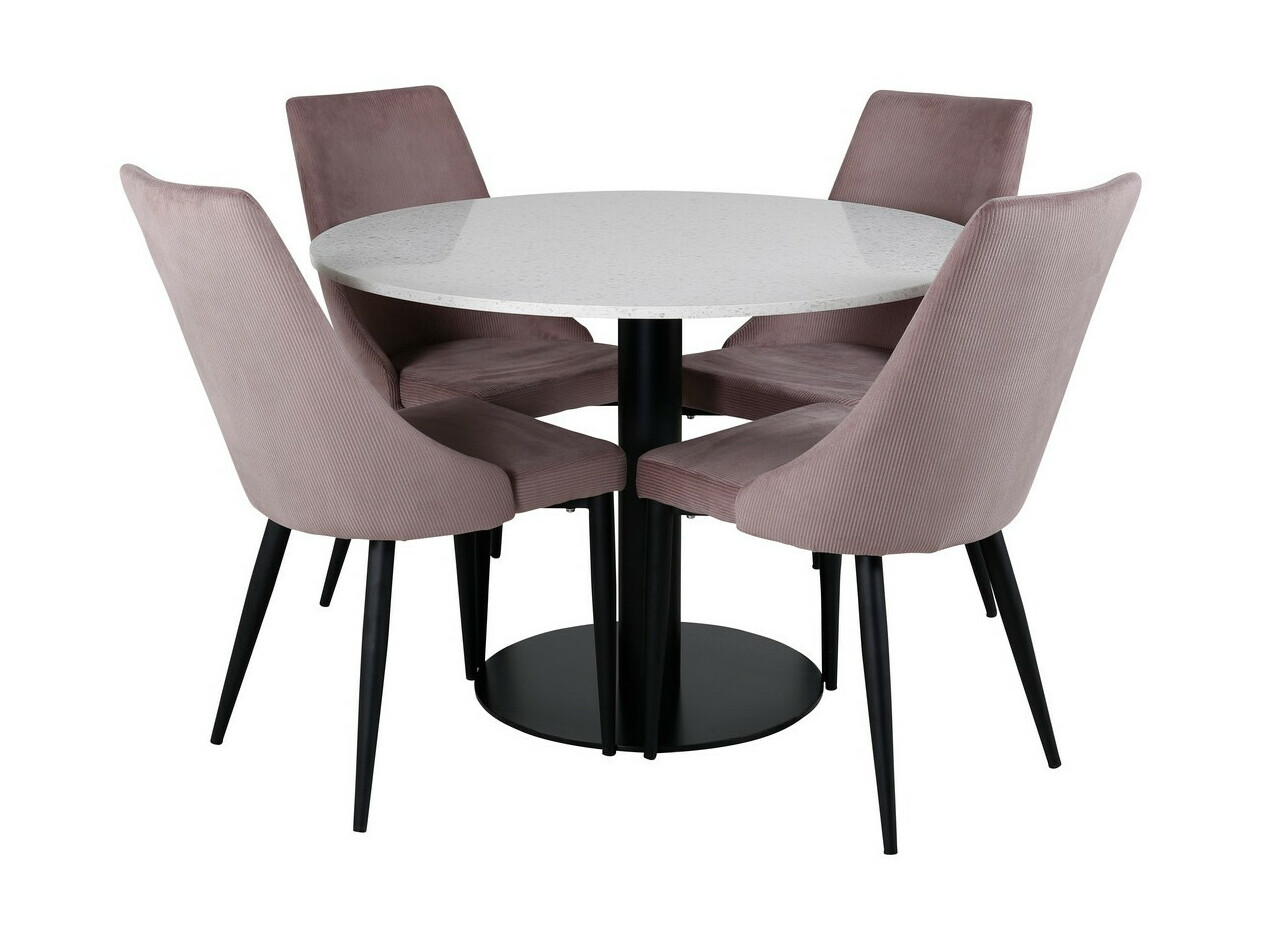 Jedilniški komplet Dallas 1169 (Roza + Črna)