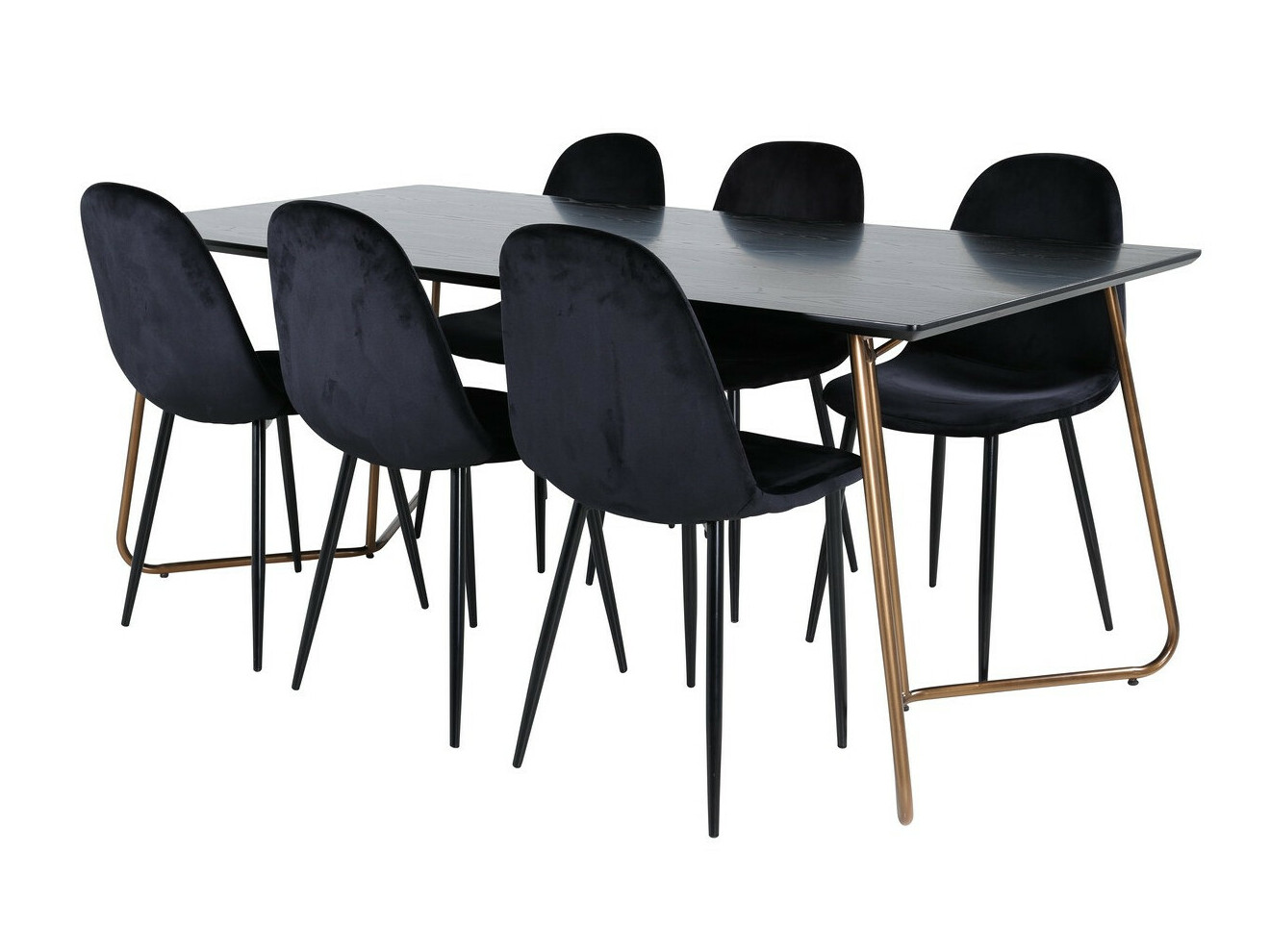 Jedilniški komplet Dallas 2713 (Črna)