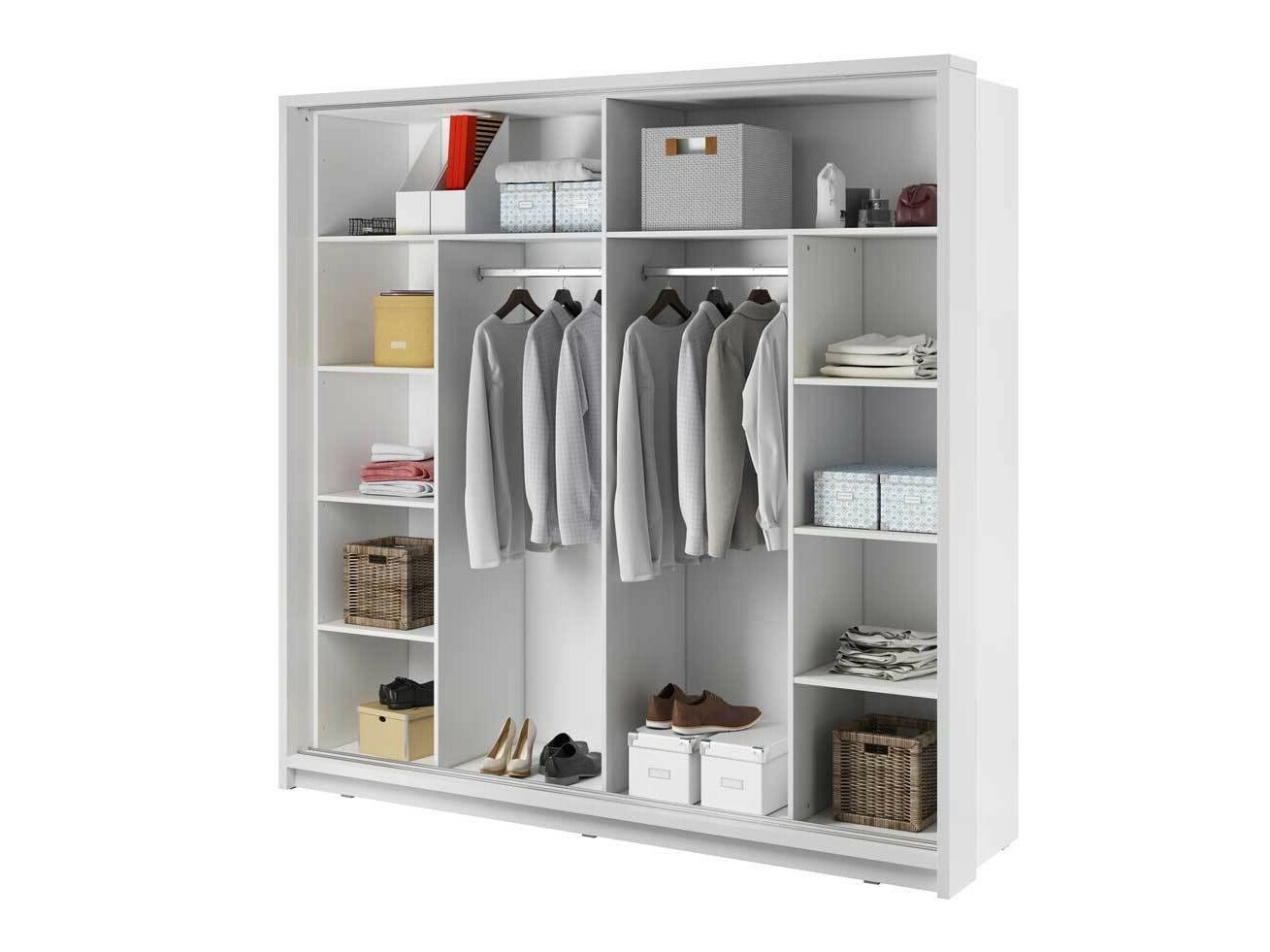 Garderobna omara Fresno 105 (Bela)