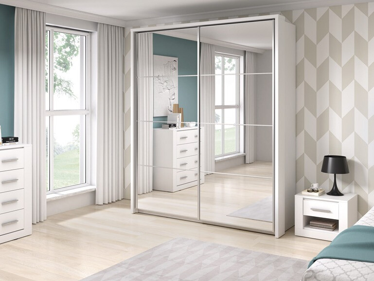 Nočna omarica Fresno 106 (Bela)