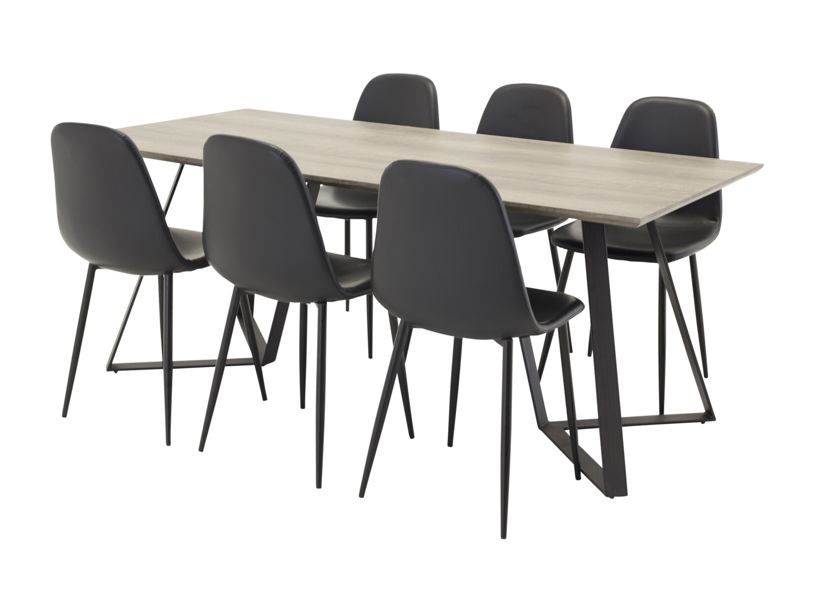 Jedilniški komplet Dallas 1353 (Črna)