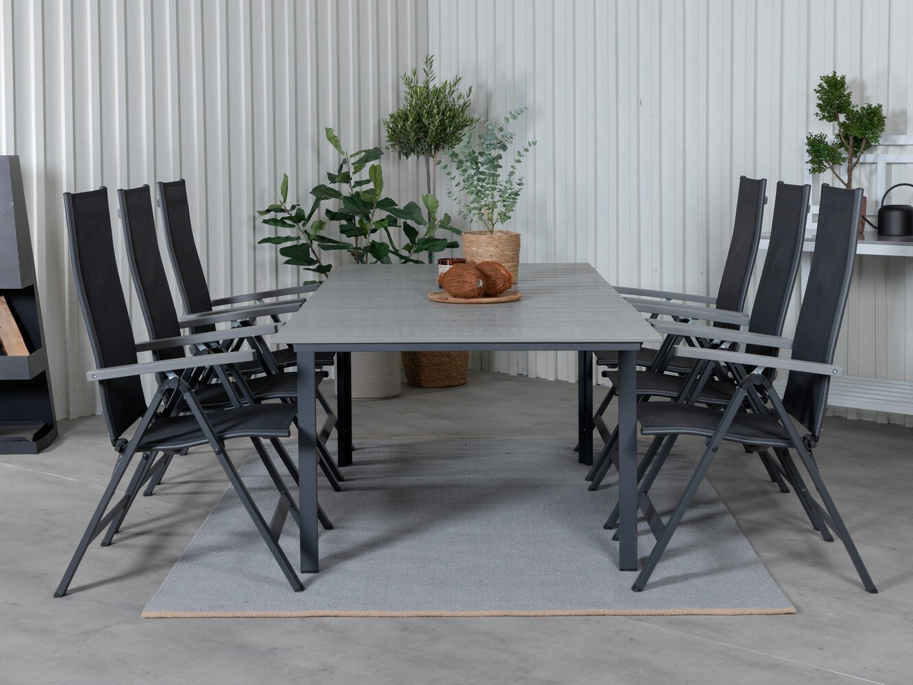 Komplet mize in stolov Dallas 689