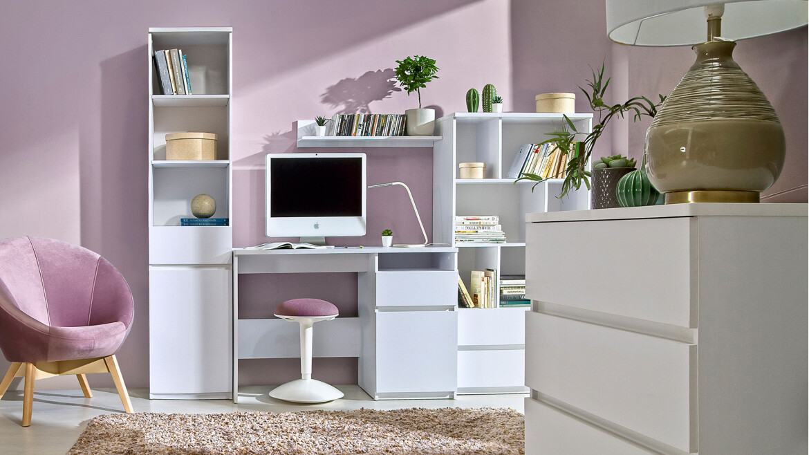 Pisalna miza Evaropha 106 (Bela)