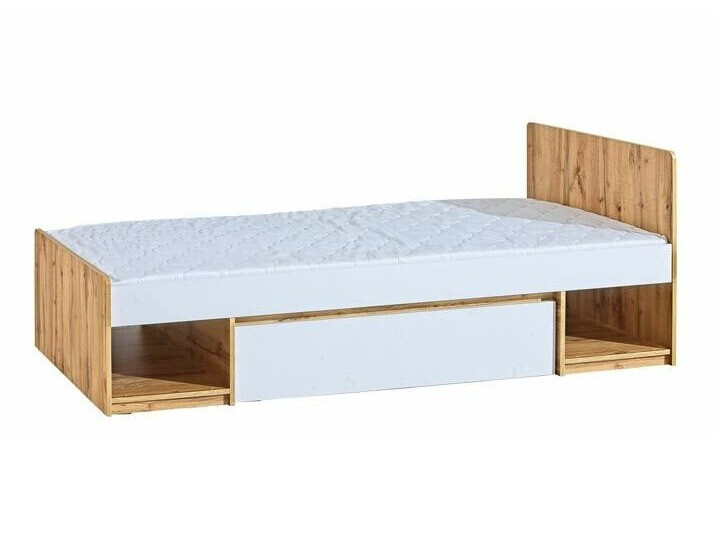 Postelja Evaropha 108 (Wotan hrast + Bela)