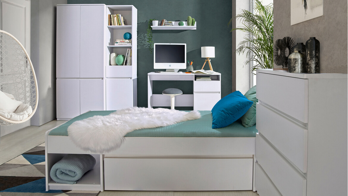 Stenska polica Evaropha 107 (Bela)