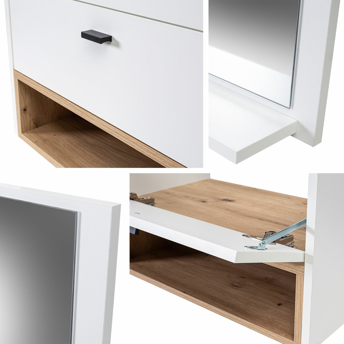 Kopalniški komplet Baltesi 101 (Bela + Artisan hrast)