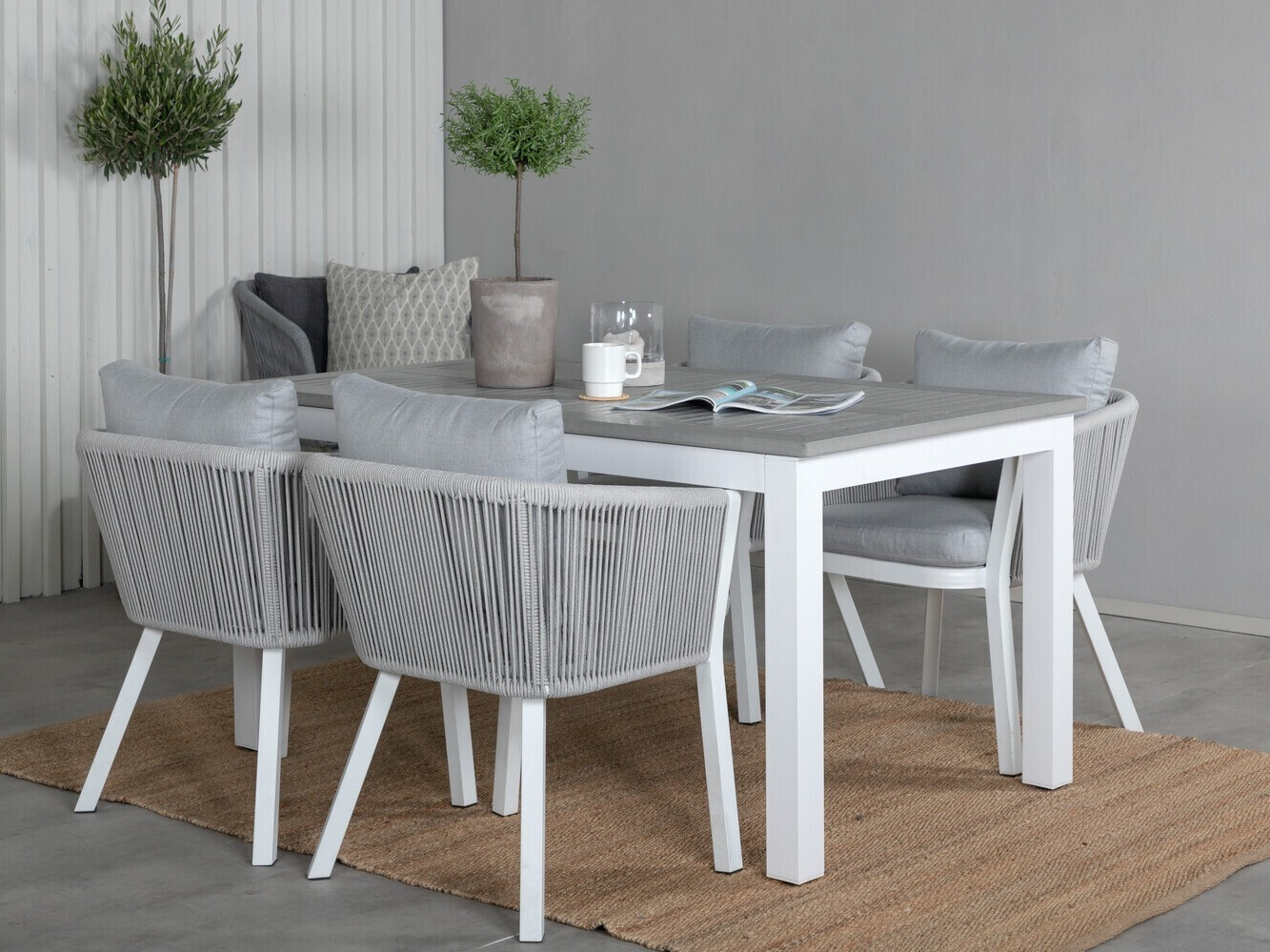 Komplet mize in stolov Dallas 2805