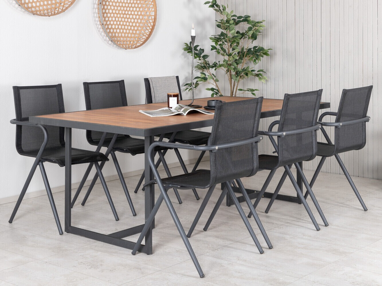 Komplet mize in stolov Dallas 2899