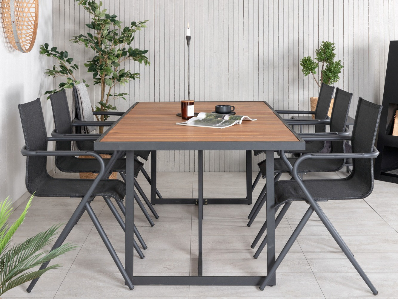 Komplet mize in stolov Dallas 2899