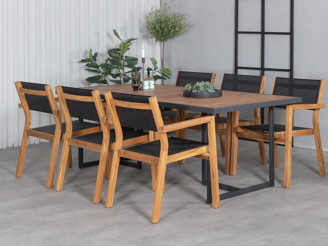 Komplet mize in stolov Dallas 2919