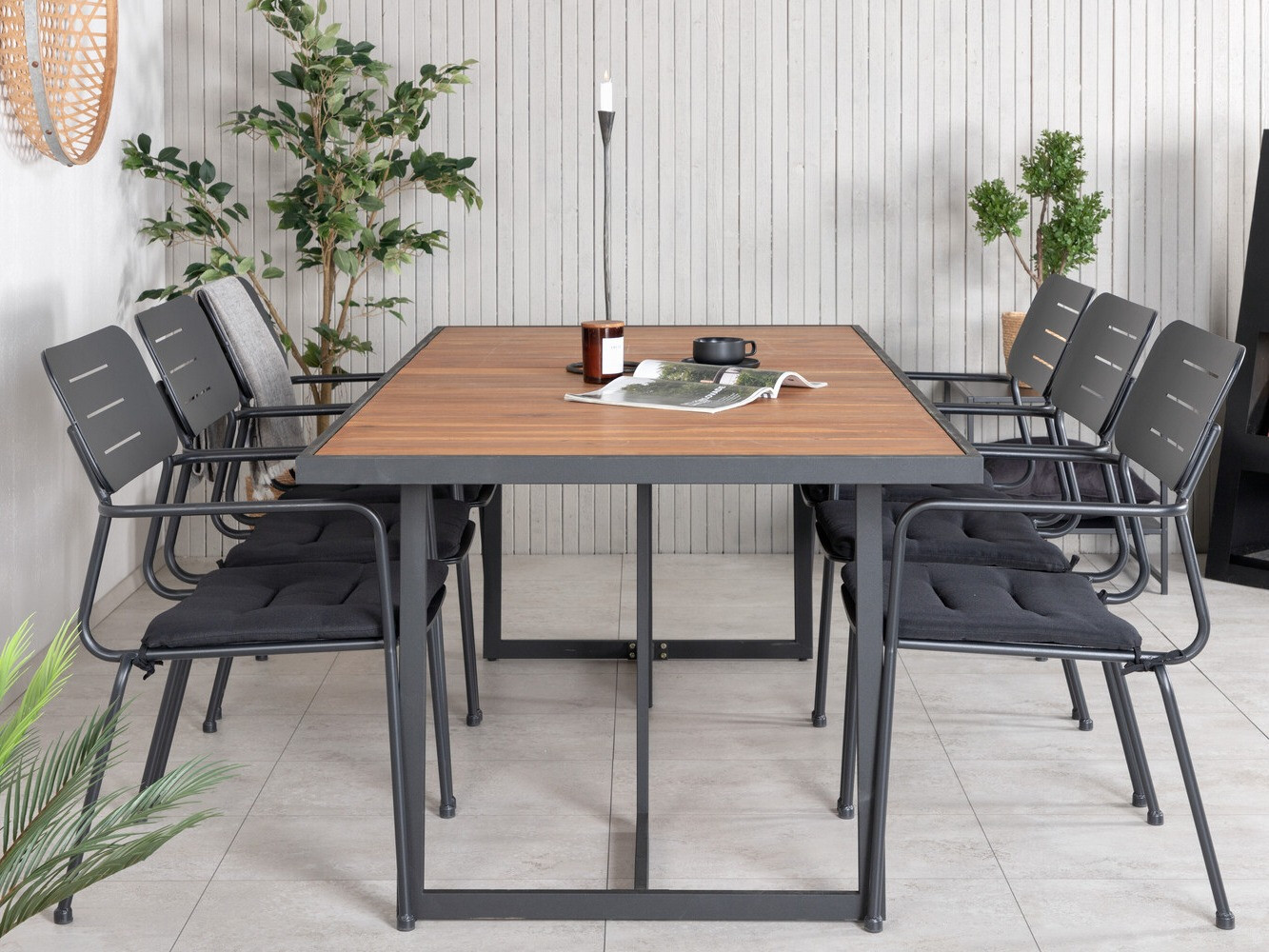 Komplet mize in stolov Dallas 2931