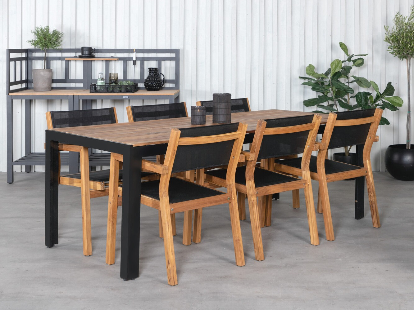 Komplet mize in stolov Dallas 2940