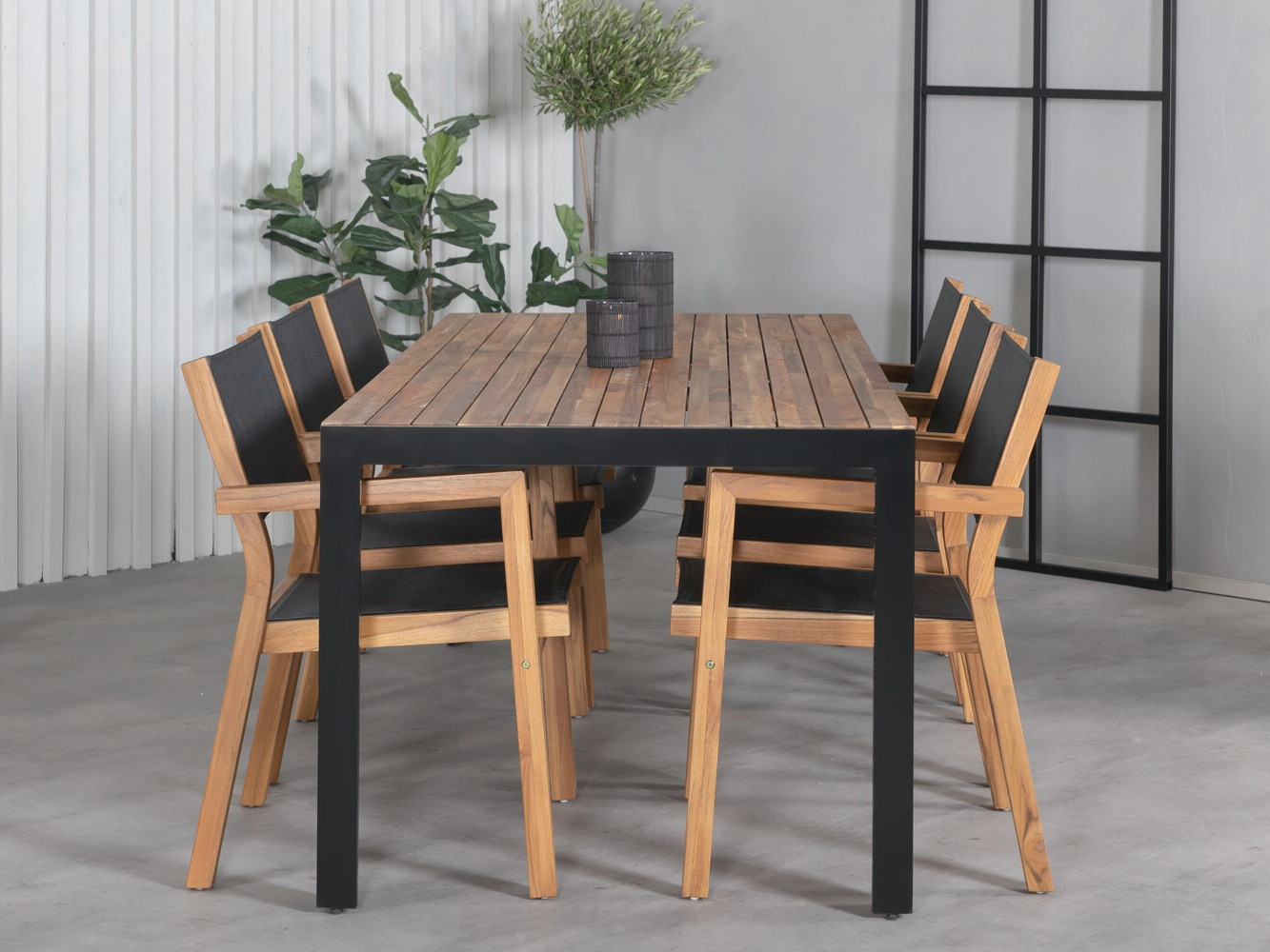 Komplet mize in stolov Dallas 2940