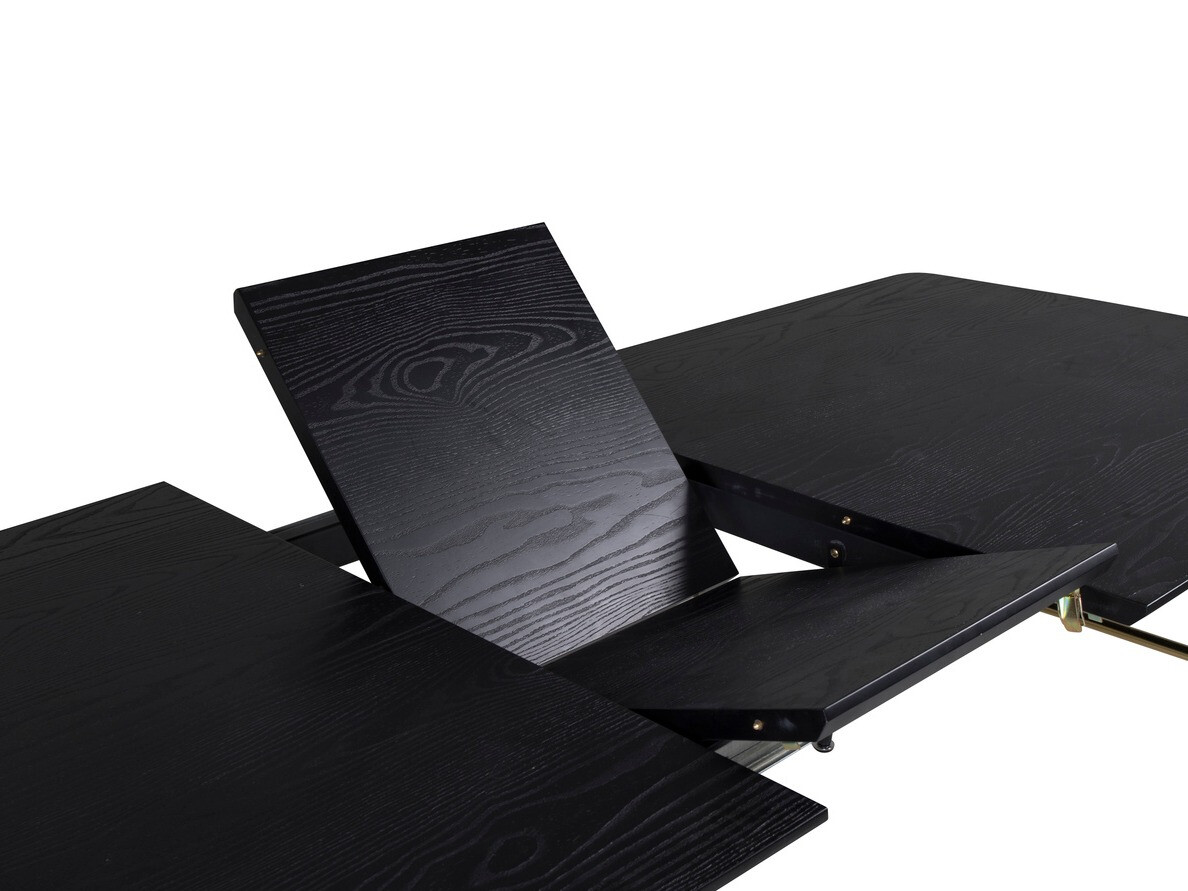 Jedilniški komplet Dallas 1443 (Črna + Oreh)