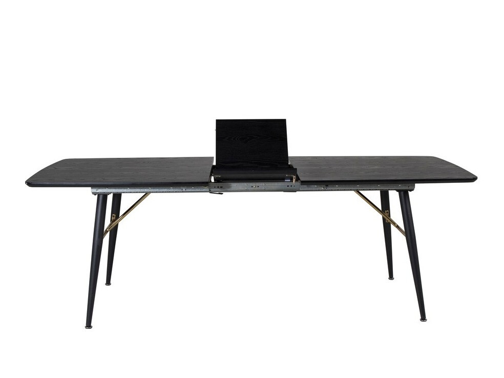 Jedilniški komplet Dallas 1443 (Črna + Oreh)