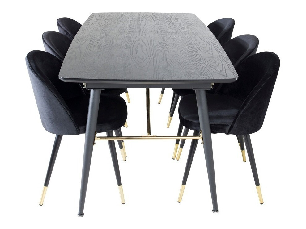 Jedilniški komplet Dallas 1451 (Črna)