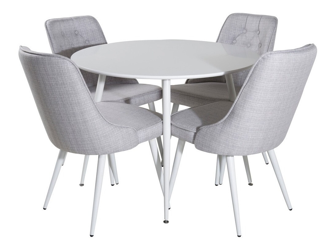 Jedilniški komplet Dallas 1535 (Siva + Bela)