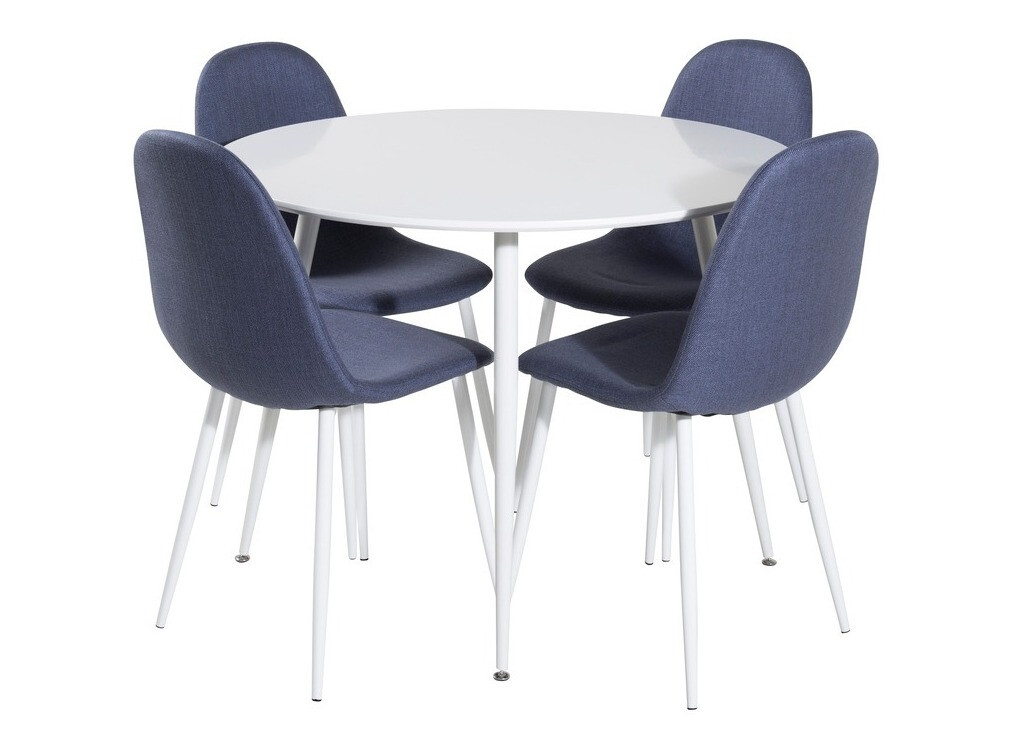 Jedilniški komplet Dallas 1540 (Modra + Bela)