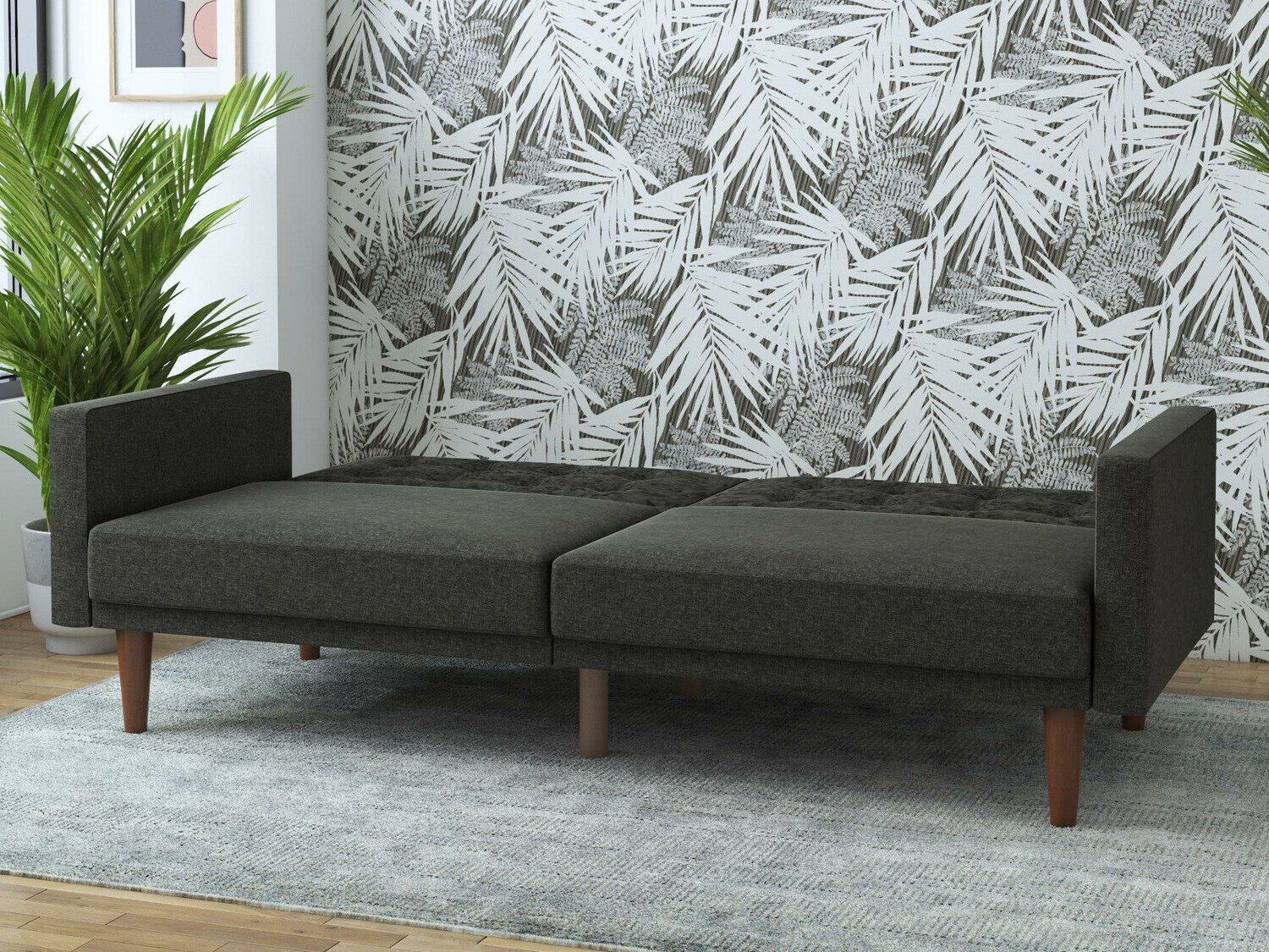 Raztegljiv kavč Tulsa 335 (Siva)