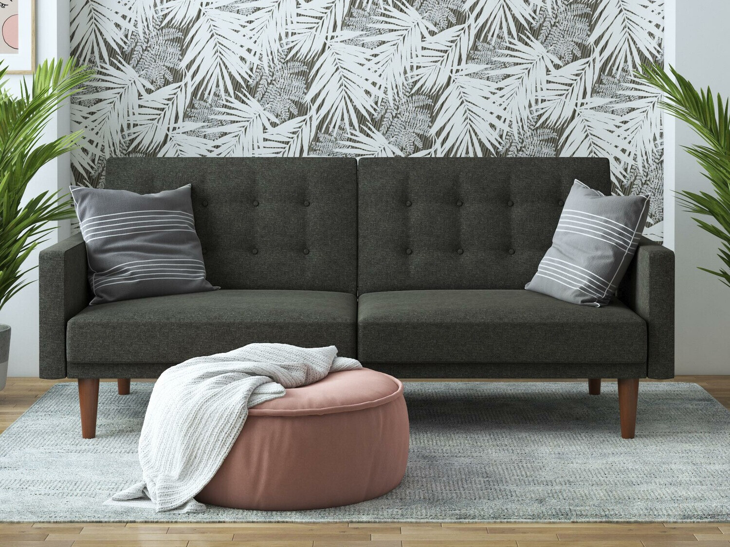 Raztegljiv kavč Tulsa 335 (Siva)