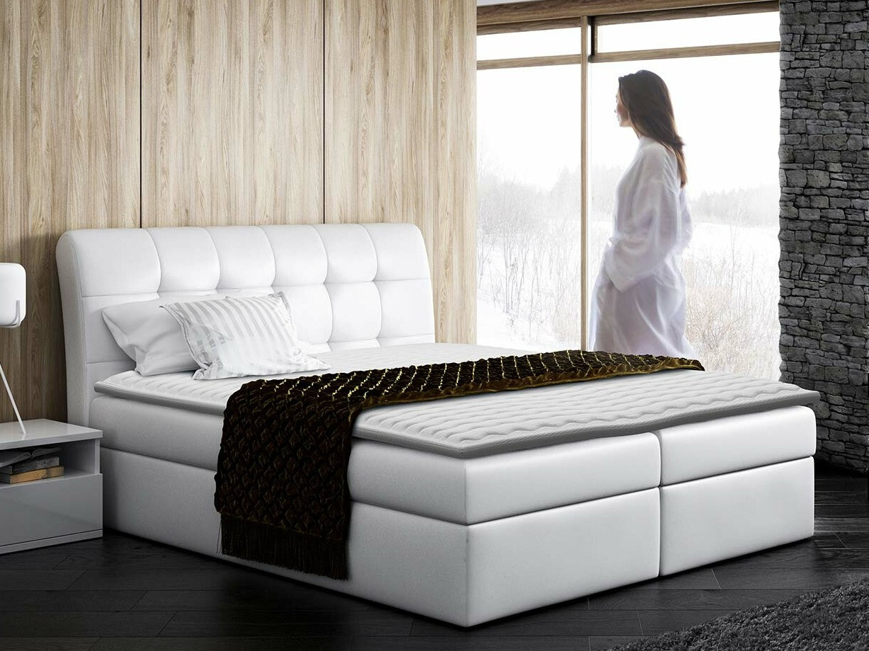 Boxspring postelja Campania (Soft 017)