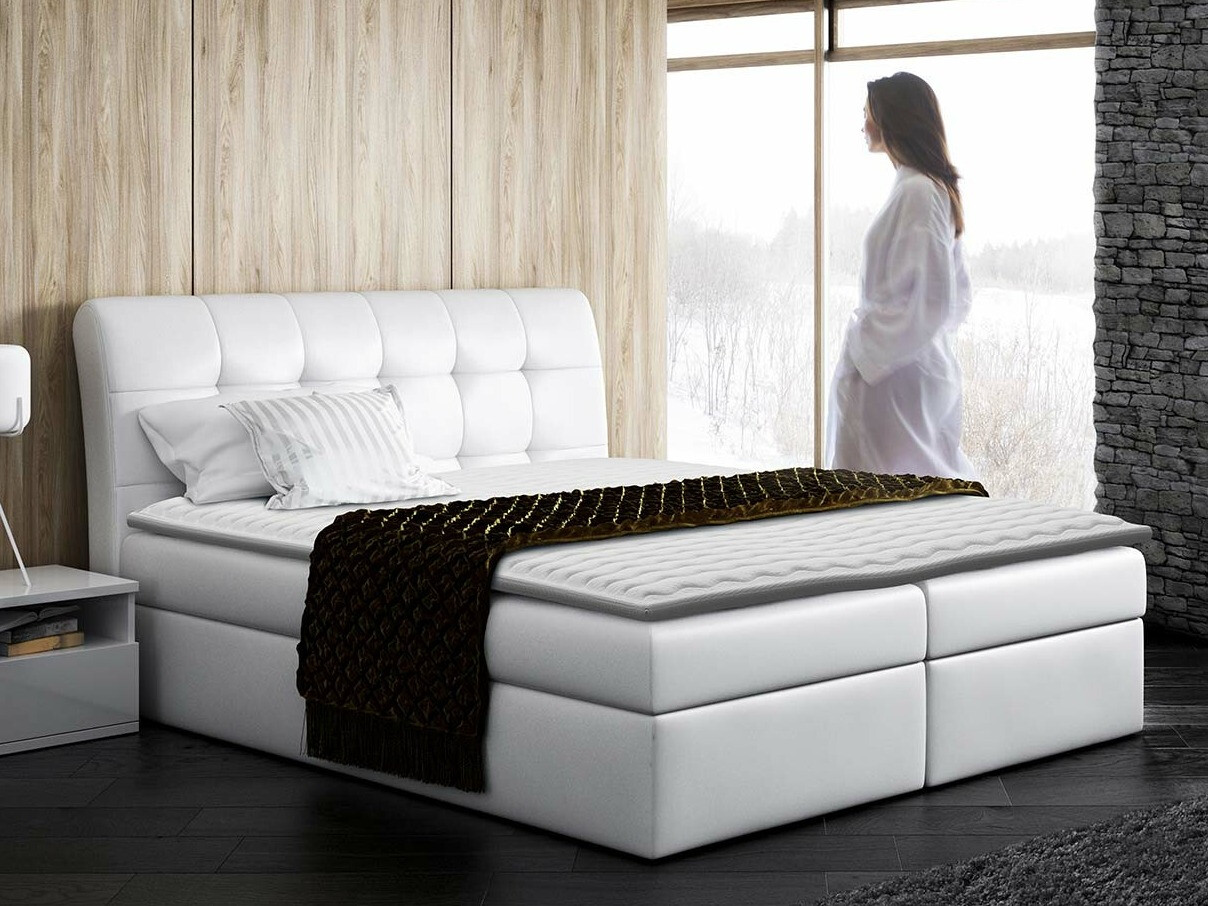 Boxspring postelja Campania (Soft 017)