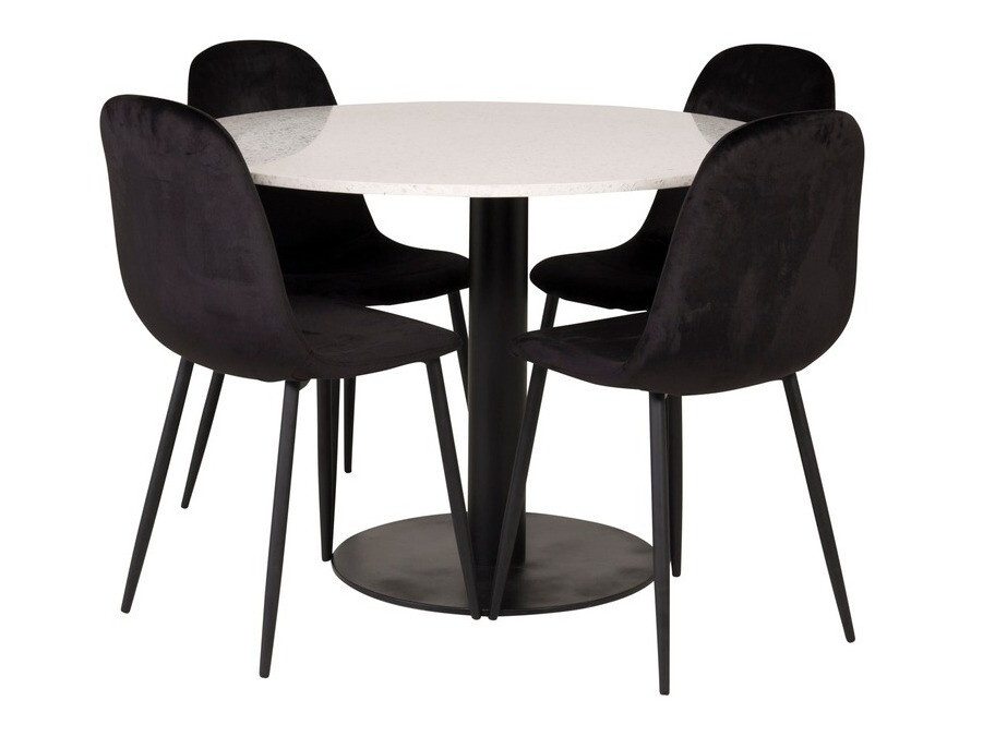 Jedilniški komplet Dallas 1595 (Črna)