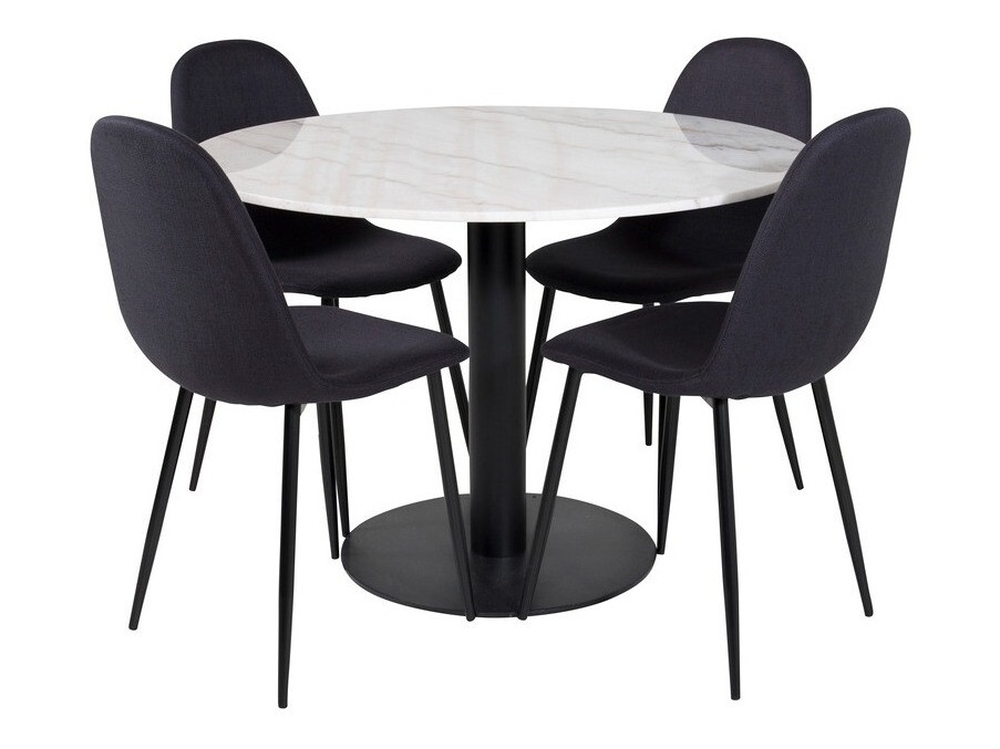 Jedilniški komplet Dallas 1613 (Črna)