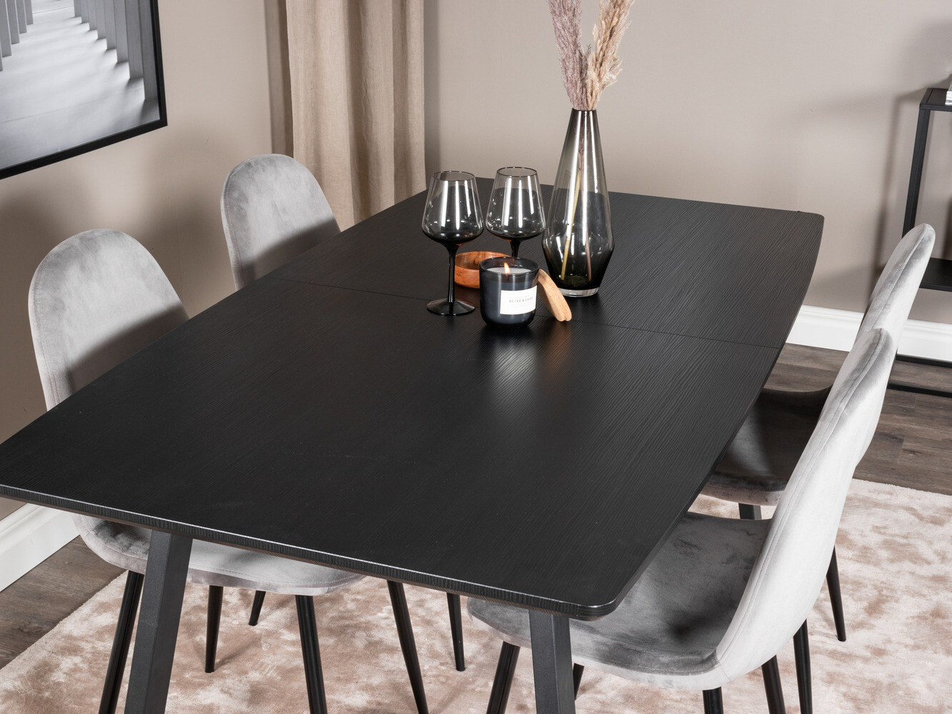 Jedilniški komplet Dallas 1616 (Siva)