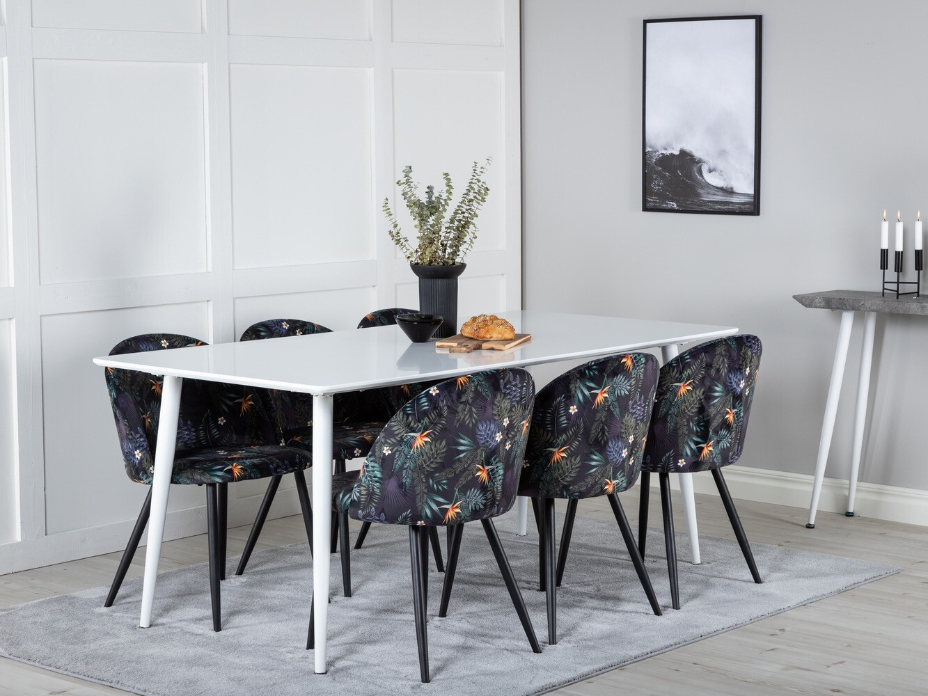 Jedilniški komplet Dallas 1624 (Cvetlični vzorec)