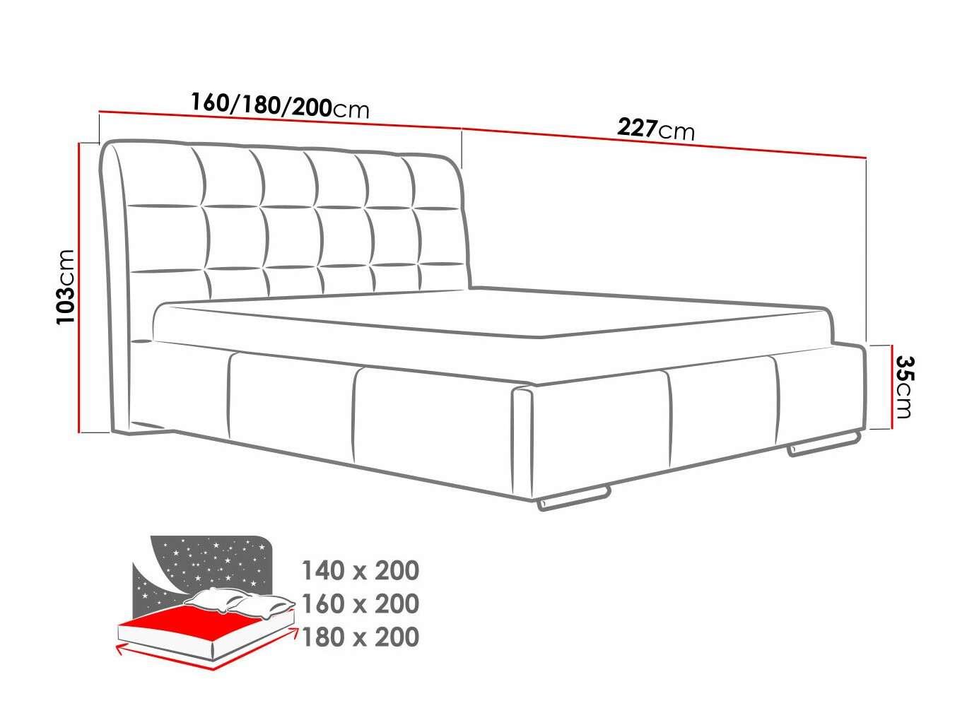 Postelja Fructus (Spirit 13)