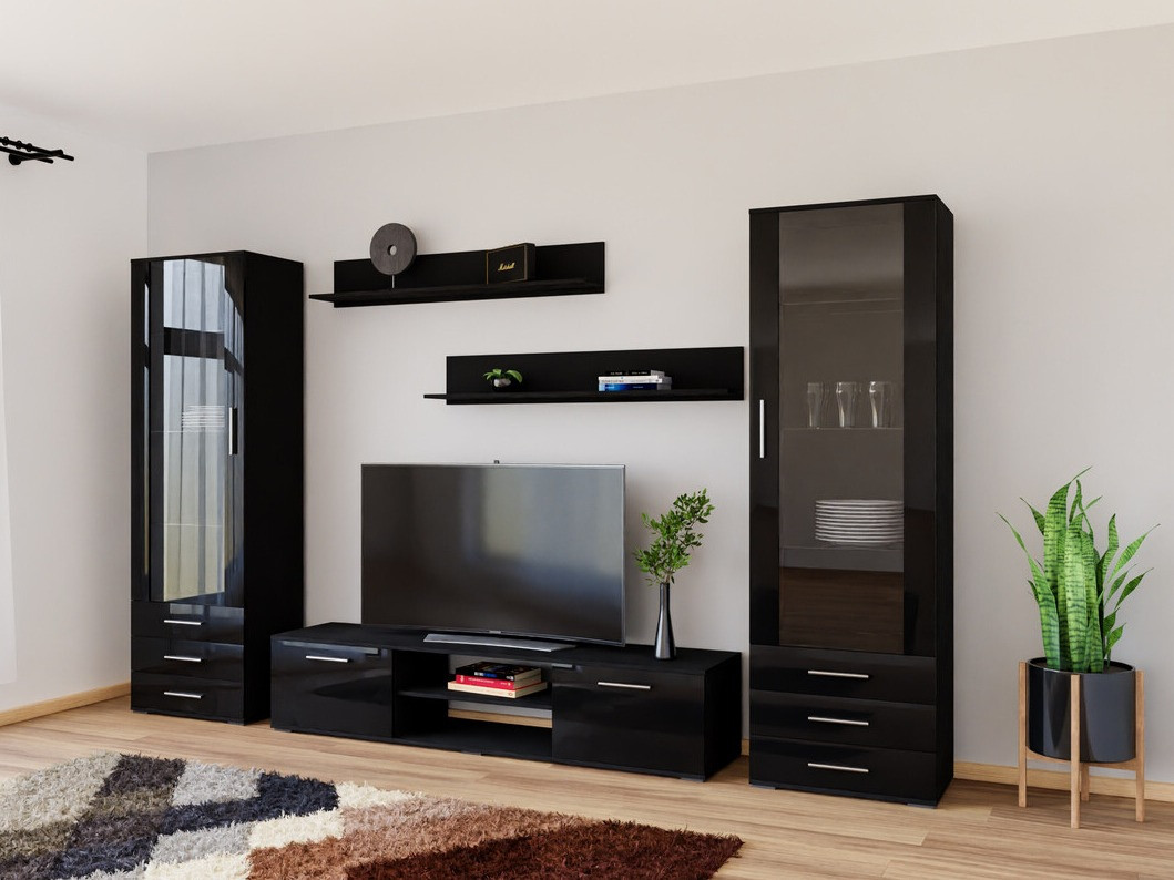 Dnevni prostor Tornola 109 (Črna + Sijaj črna)