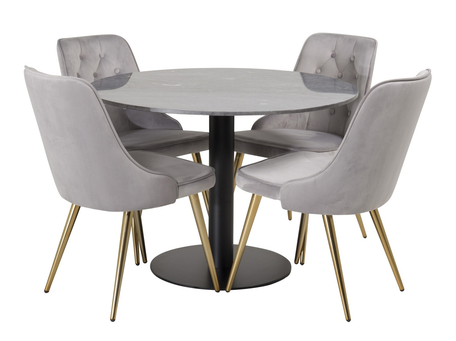 Jedilniški komplet Dallas 1627 (Siva)