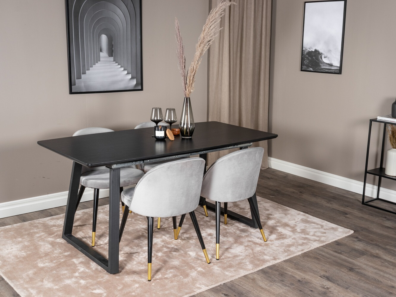 Jedilniški komplet Dallas 1631 (Siva)