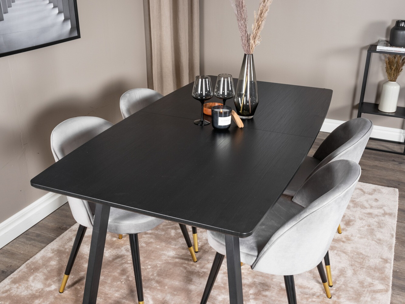 Jedilniški komplet Dallas 1631 (Siva)