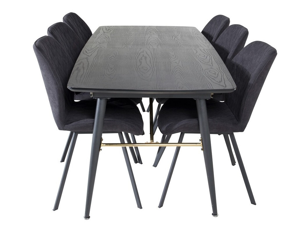 Jedilniški komplet Dallas 1647 (Črna)