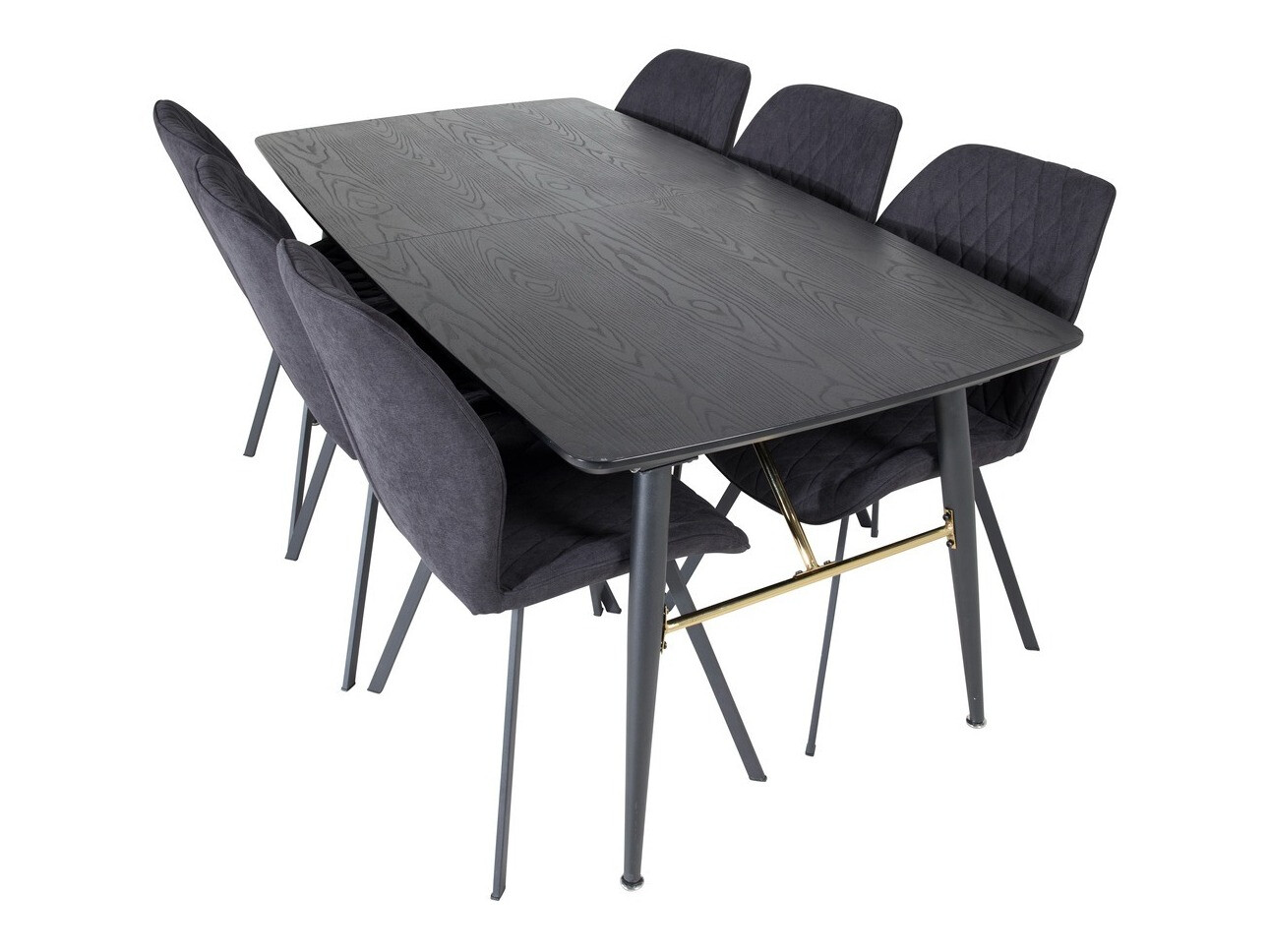 Jedilniški komplet Dallas 1647 (Črna)