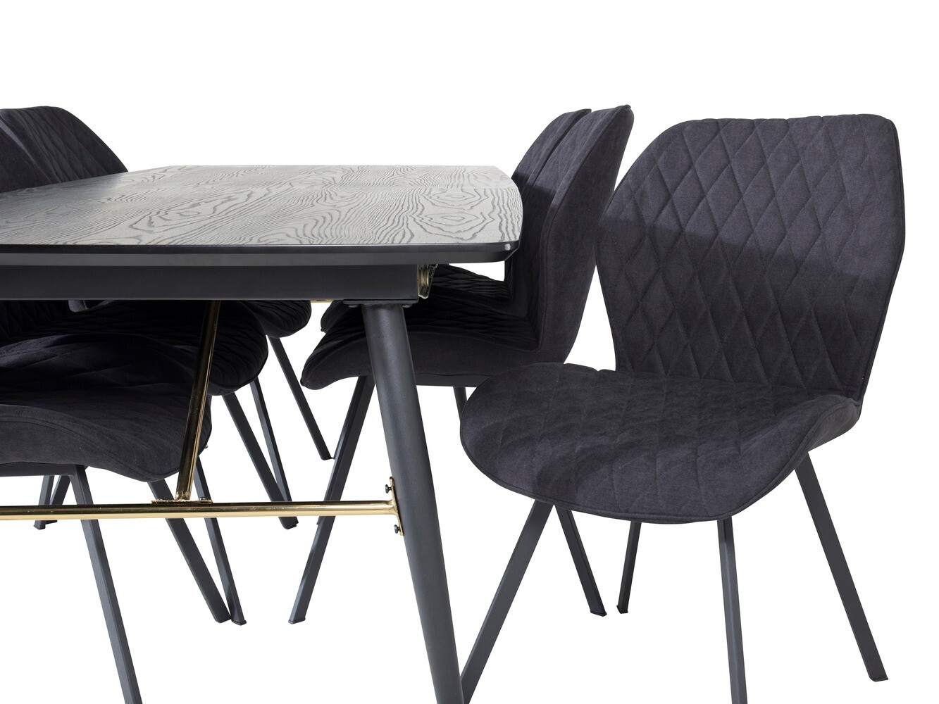 Jedilniški komplet Dallas 1647 (Črna)