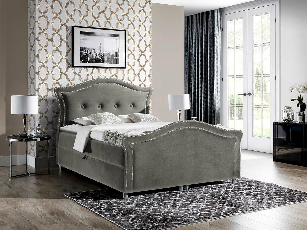 Boxspring postelja Oleum I (Magic Velvet 2217)