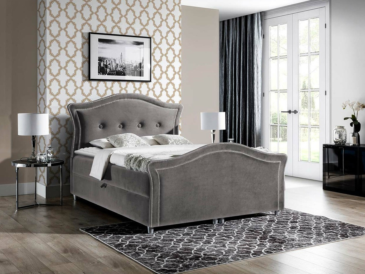 Boxspring postelja Oleum I (Velluto 17)