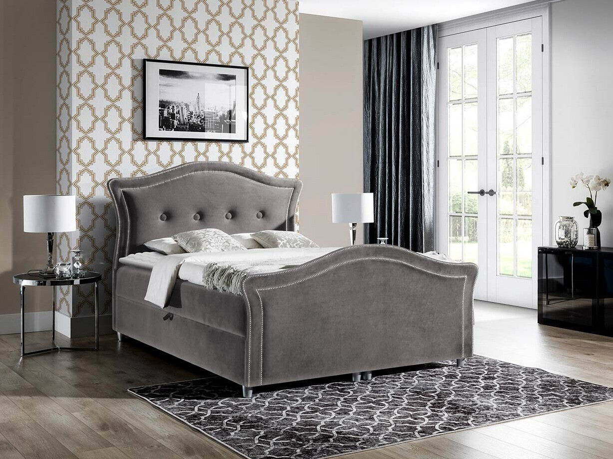 Boxspring postelja Oleum I (Velluto 17)