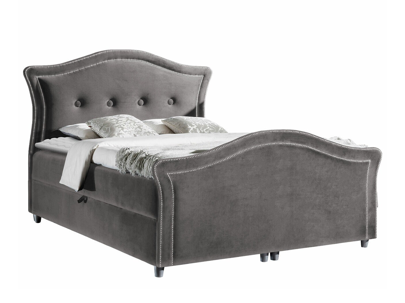 Boxspring postelja Oleum I (Velluto 17)