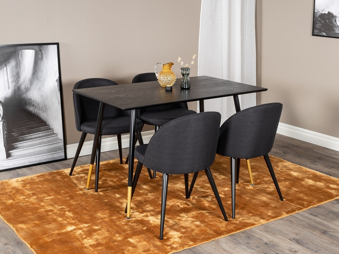 Jedilniški komplet Dallas 1692 (Črna)